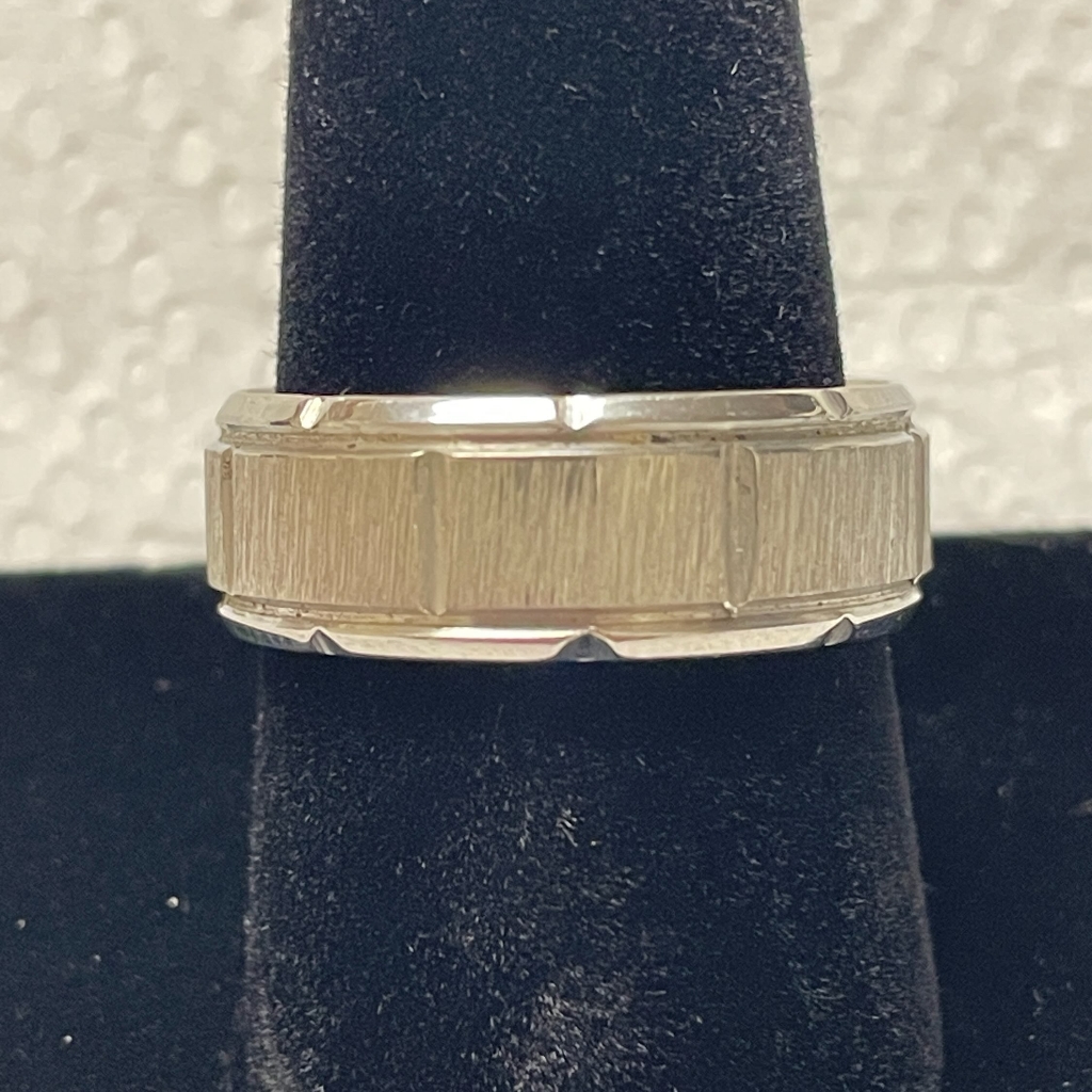 Textured Stainless Steel Ring